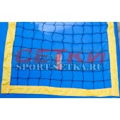 Сетка для пляжного волейбола, 1 м*8,5 м, обшитая с 4-х сторон, Д 2,2 мм